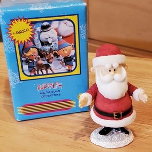 Enesco Santa Figurine with Blue Box